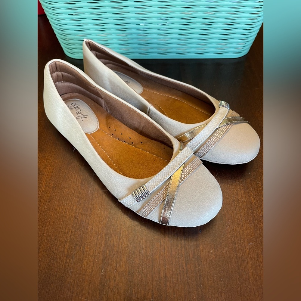 Eurosoft Shaina Flat, Cream - SZ 10